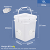 Square Plastic Buckets for Chicken Feed Chicken Duck Goose Feeder