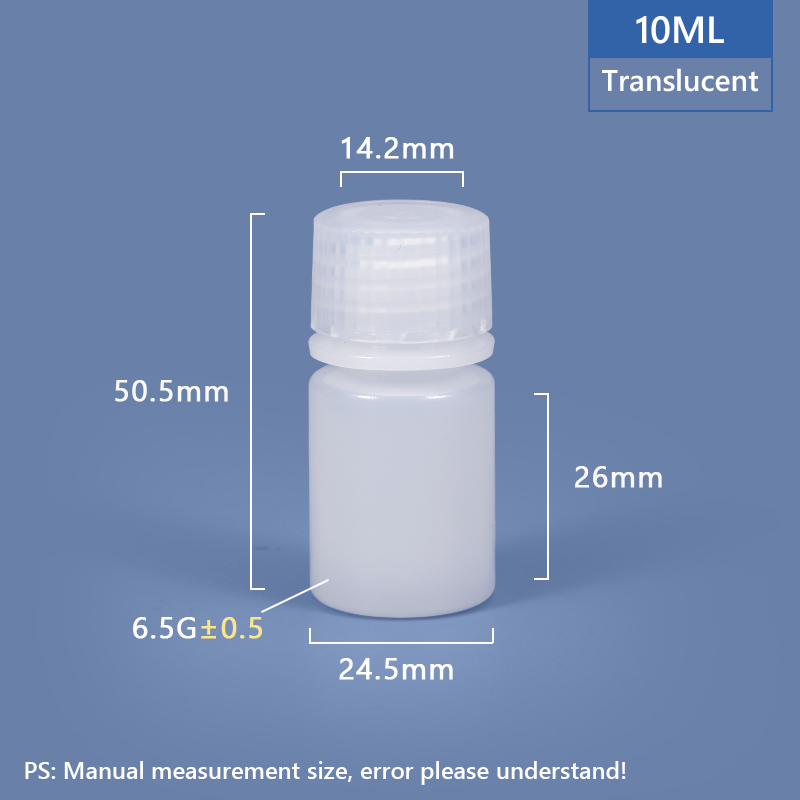 10ML Wide Neck Plastic PP/HDPE Bottle