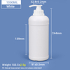 1000ml Plastic HDPE Lotion Pump Bottle