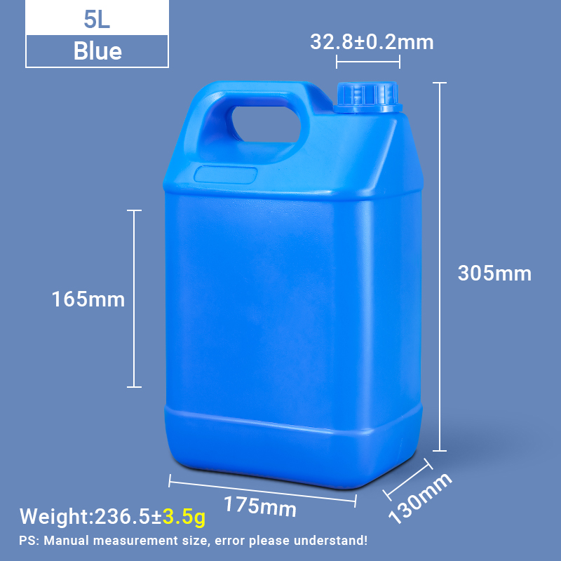 5L F Style Jugs 5 Liter HDPE Plastic Jug Plastic Jerry Can