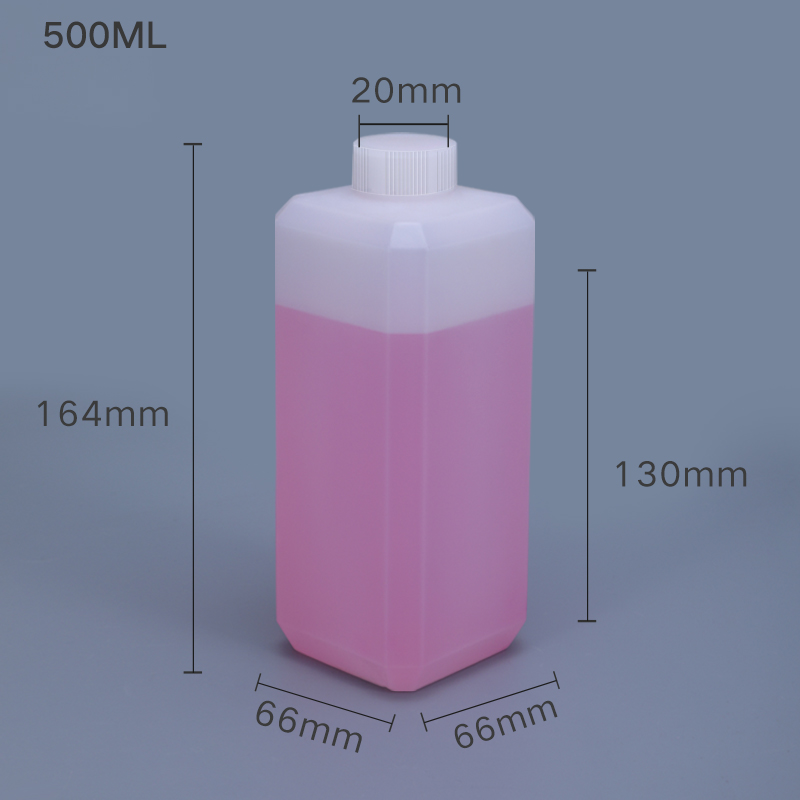 500ml Narrow Neck Square Bottle