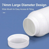 Wholesale 2L Fluorinated HDPE Bottle Leakproof Wide Mouth Container for Viscous Liquids and Organic Solvents