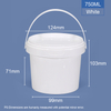750ml 25 oz. Round Plastic Tubs & Buckets