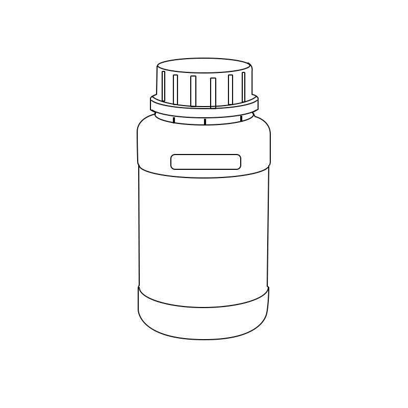 Plastic HDPE Bottle - Round