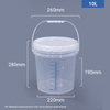 5L Round Graduated Mixing Pail Plastic Measuring Bucket