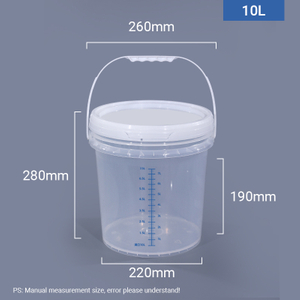 5L Round Graduated Mixing Pail Plastic Measuring Bucket