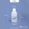 100ml HDPE round bottle 