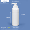 500ml Plastic HDPE Lotion Pump Bottle