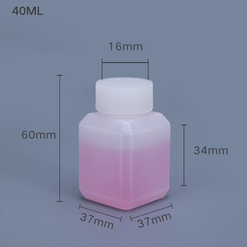 40ml Narrow Neck Square Bottle