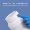 Wholesale 2L Fluorinated HDPE Bottle Leakproof Wide Mouth Container for Viscous Liquids and Organic Solvents