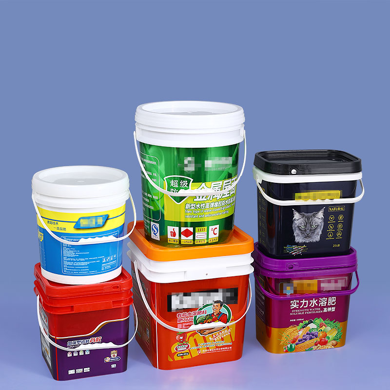 Chemicals Pp Plastic Bucket With Metal Handle