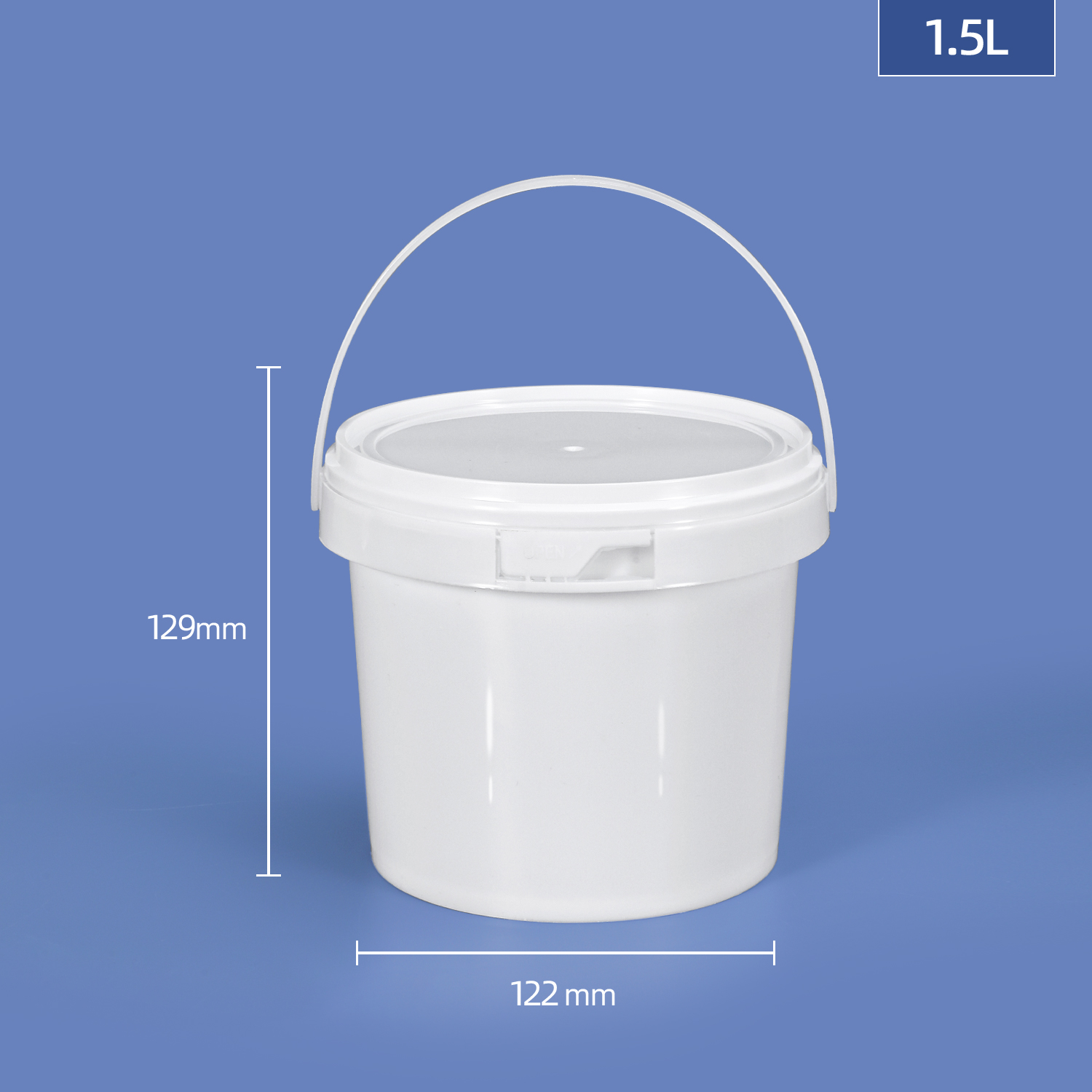 1500ml Food-grade PP Bucket