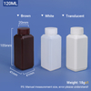 120ml HDPE Bottle with Screw Cap