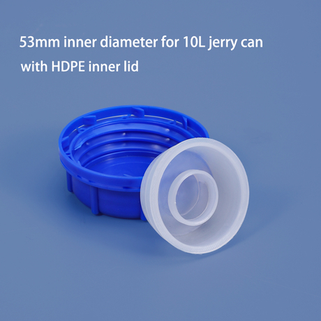 53mm inner diameter cap for 10L plastic jerry can with inner plug