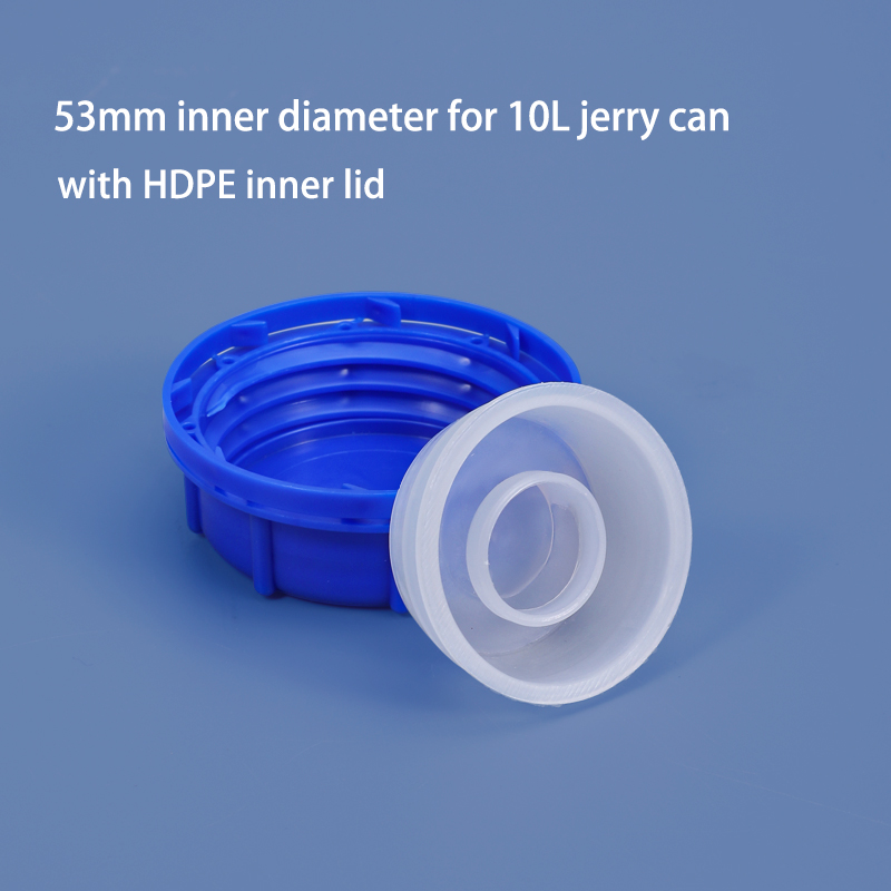 53mm inner diameter cap for 10L plastic jerry can with inner plug