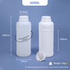 600ml Plastic HDPE Bottle with TE Lid