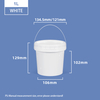 1L Screw Top Pail Plastic Buckets with Screw On Lid
