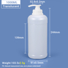 1000ml Plastic HDPE Lotion Pump Bottle