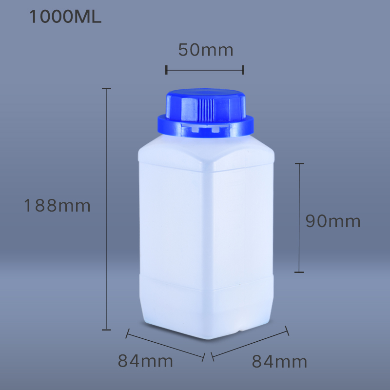 1000ML Wide Neck Square Bottle