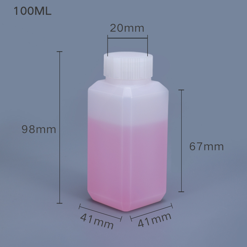 100ml Narrow Neck Square Bottle