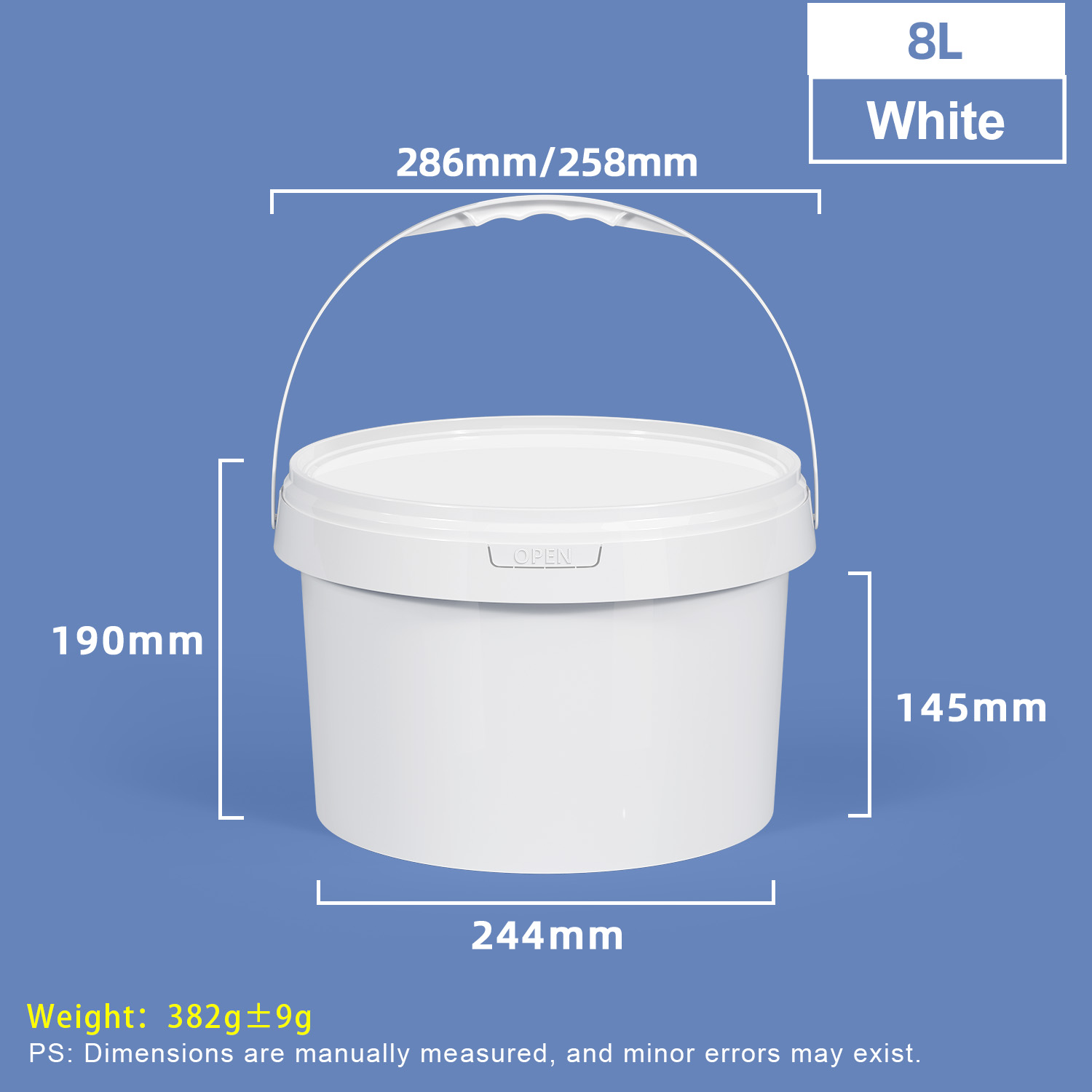 8L Food-grade PP Bucket