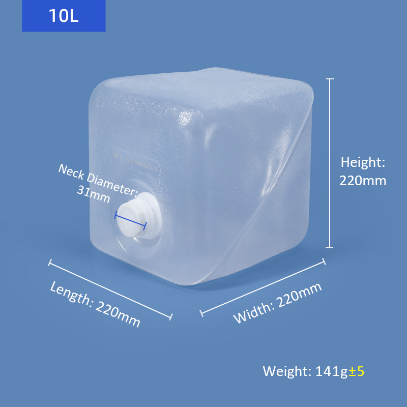 10L Plastic Folding Jerry Can