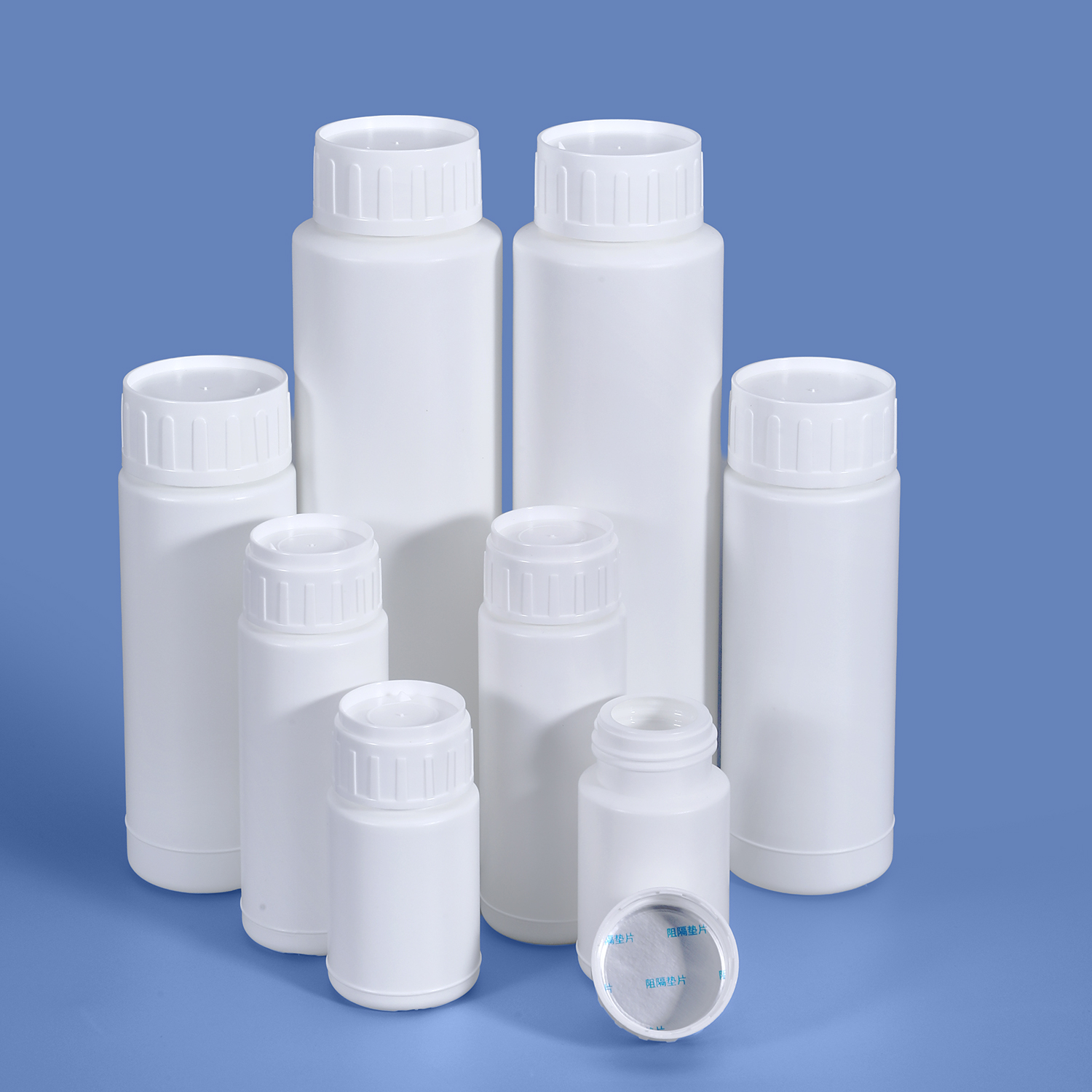 50ml 100ml 200ml 500ml COEX High Barrier Plastic Bottle with Screw Cap Foil Liner Cutter for Pesticide Solvent Powder Packaging