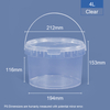 4L Food-grade Round Plastic Bucket & Tub