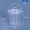 1500ml 1.5 ltr Round Plastic Bucket & Tub