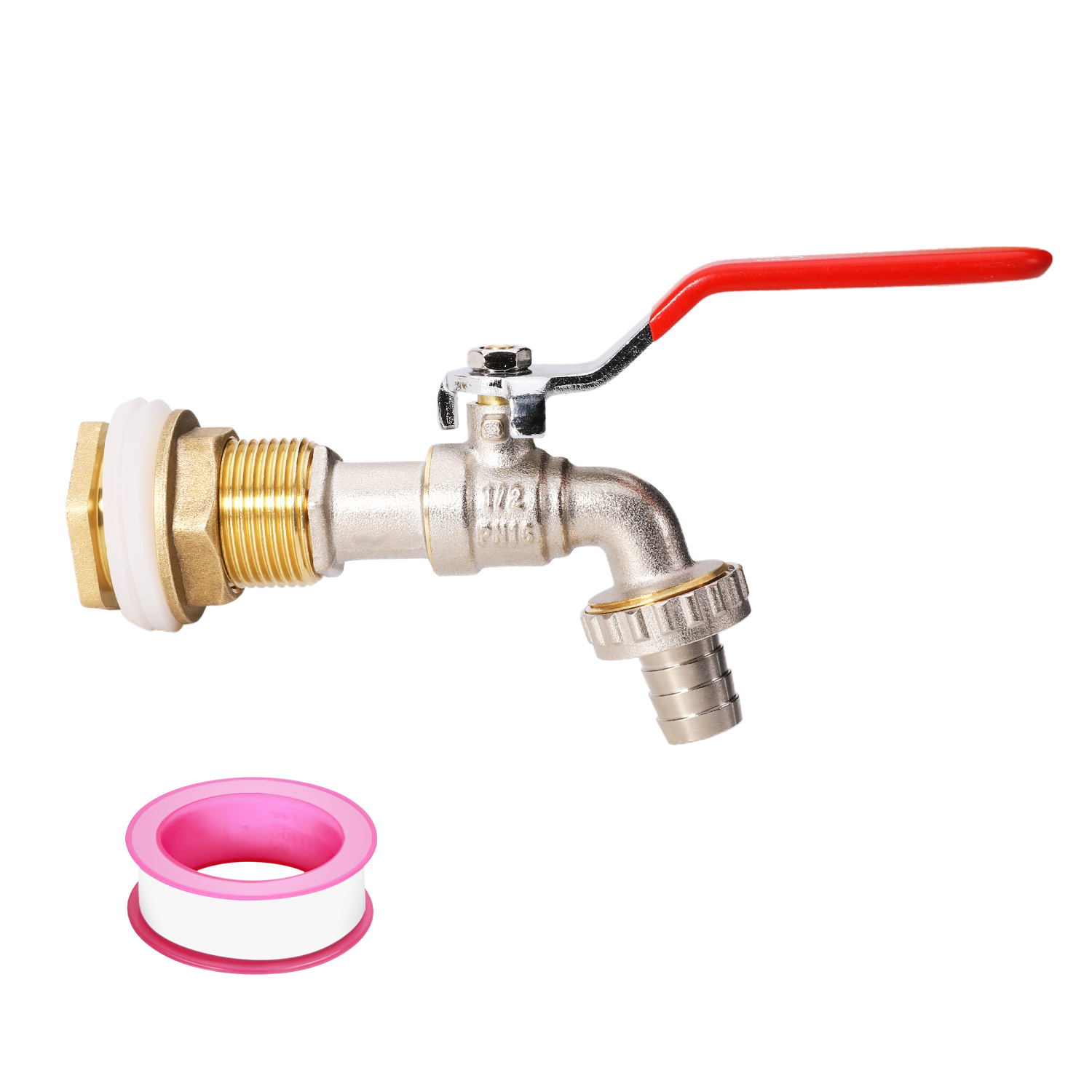 IBC Tote Tank Adapter Faucet Coarse Thread S60X6 Outlet 1/2", 3/4" GHT Male Adapter Fitting