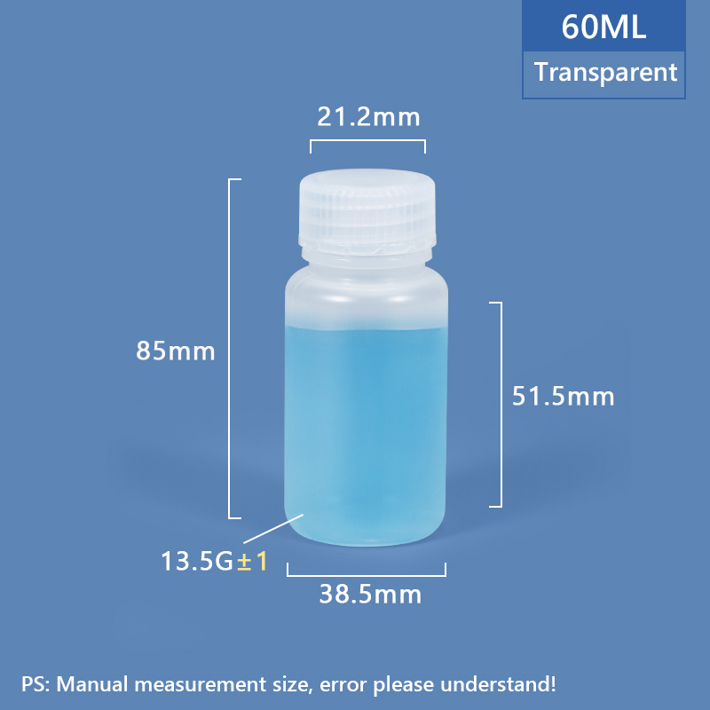 60ML Wide Neck Plastic PP/HDPE Bottle