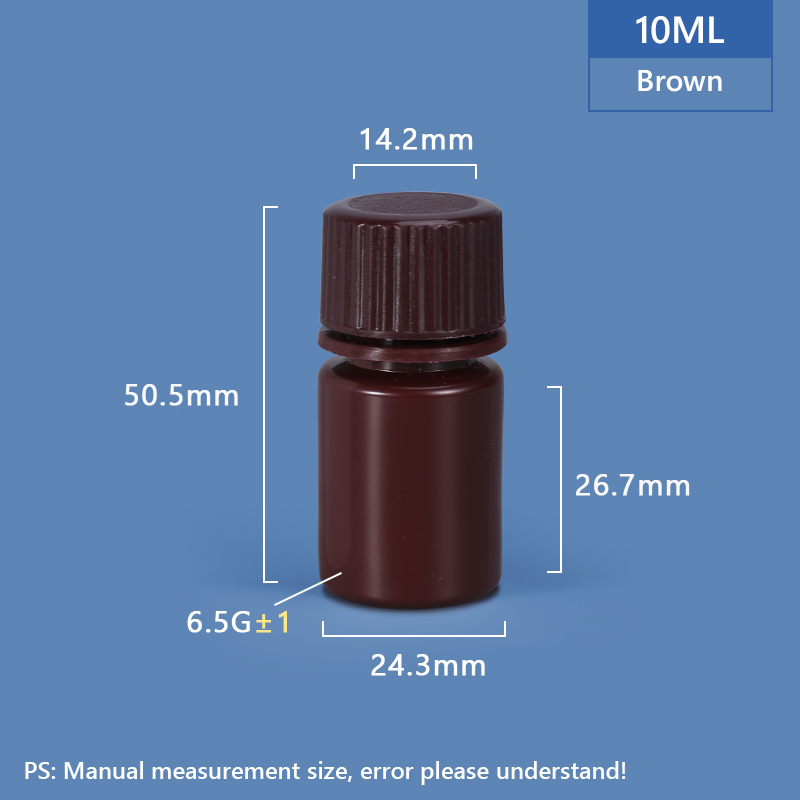 10ML Wide Neck Plastic PP/HDPE Bottle