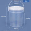 5L Round Graduated Mixing Pail Plastic Measuring Bucket