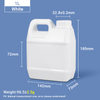 1L F Style Jugs 1 Liter HDPE Plastic Jug Plastic Jerry Can