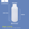 1L Wide Mouth Round Plastic Bottle Translucent HDPE Bottle 