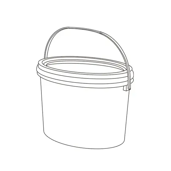 Plastic Bucket - Oval