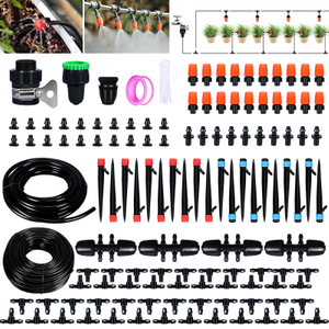 Drip Irrigation System for Garden, Plant Watering System Greenhouse Sprinkler Accessories, 226FT Drip Irrigation Kit with 1/4 1/2 inch Tubing for Outdoor Plants, Raised Garden Bed, Yard Potted, Lawn