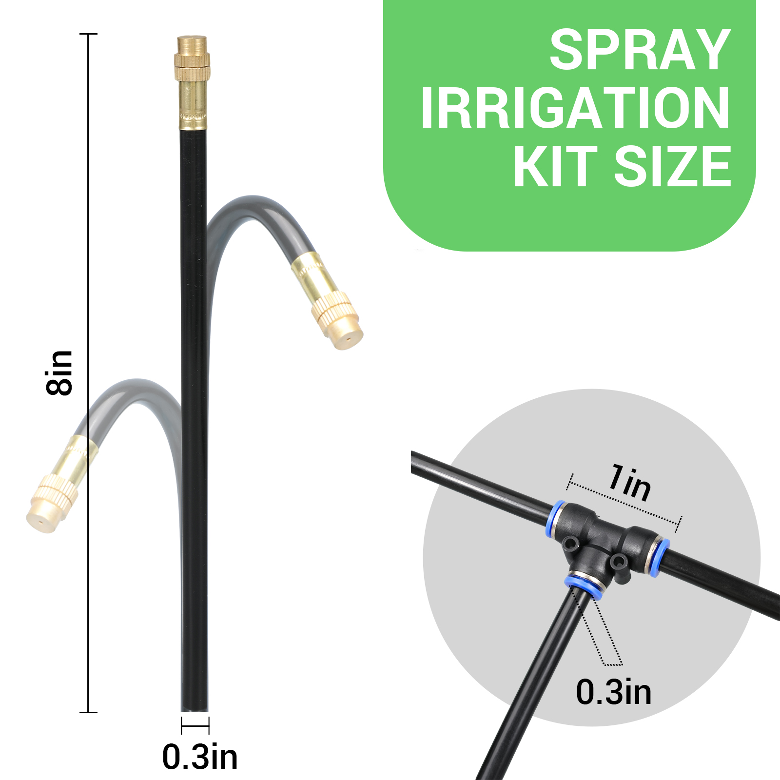 Drip Irrigation System, 360° Adjustable Sprinkler Irrigation Kit, Plant Mister System for Garden Watering