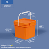 5L Square Plastic Bucket