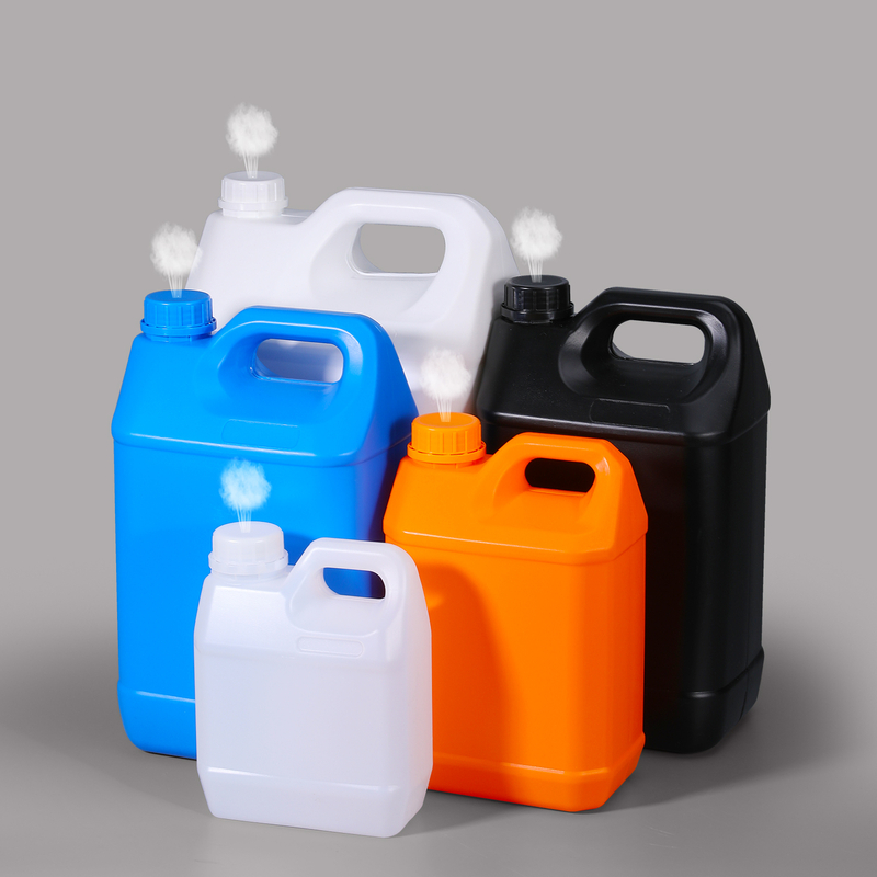 High Quality Square Barrel Hdpe Plastic Jerry Can for Liquid Packaging With Vented Cap 