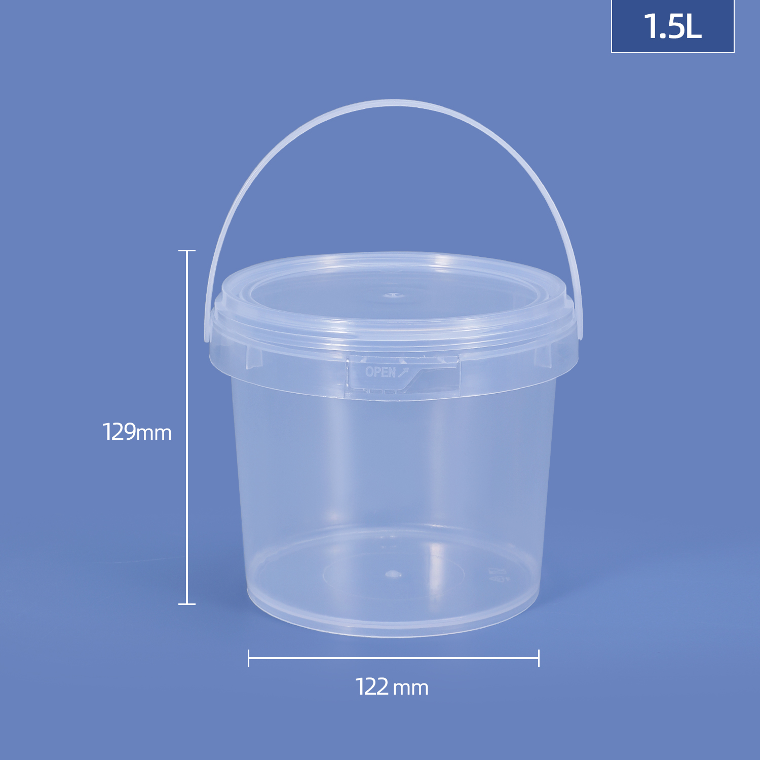 1500ml Food-grade PP Bucket