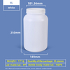 4L HDPE Wide Mouth Plastic Bottle with Gasket Cap Leakproof for Chemical Lab Use