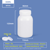 300ml HDPE Wide Mouth Plastic Bottle with Inner Cap Leakproof for Chemical Lab Use