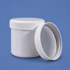 300ml PP Wide Mouth Screw Plastic Jar with aluminum foil gasket Cap