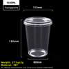 32oz 1030ml Clear PET Plastic Cup
