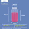 500ML Wide Neck Plastic PP Bottle