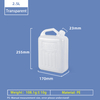 2.5L F Style Jugs 2.5 Liter Food Grade PE Wine Plastic Jerry Can
