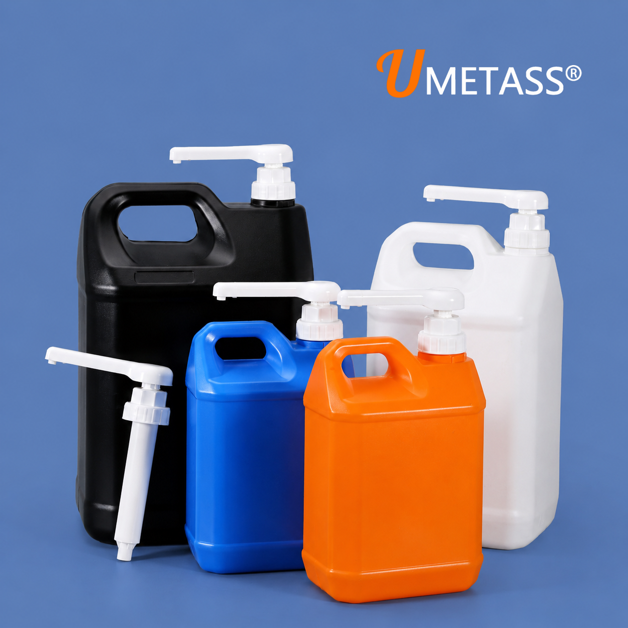 High Quality F-Style Jugs with Metering Pump Hdpe Plastic Jerry Can for Liquid Packaging 