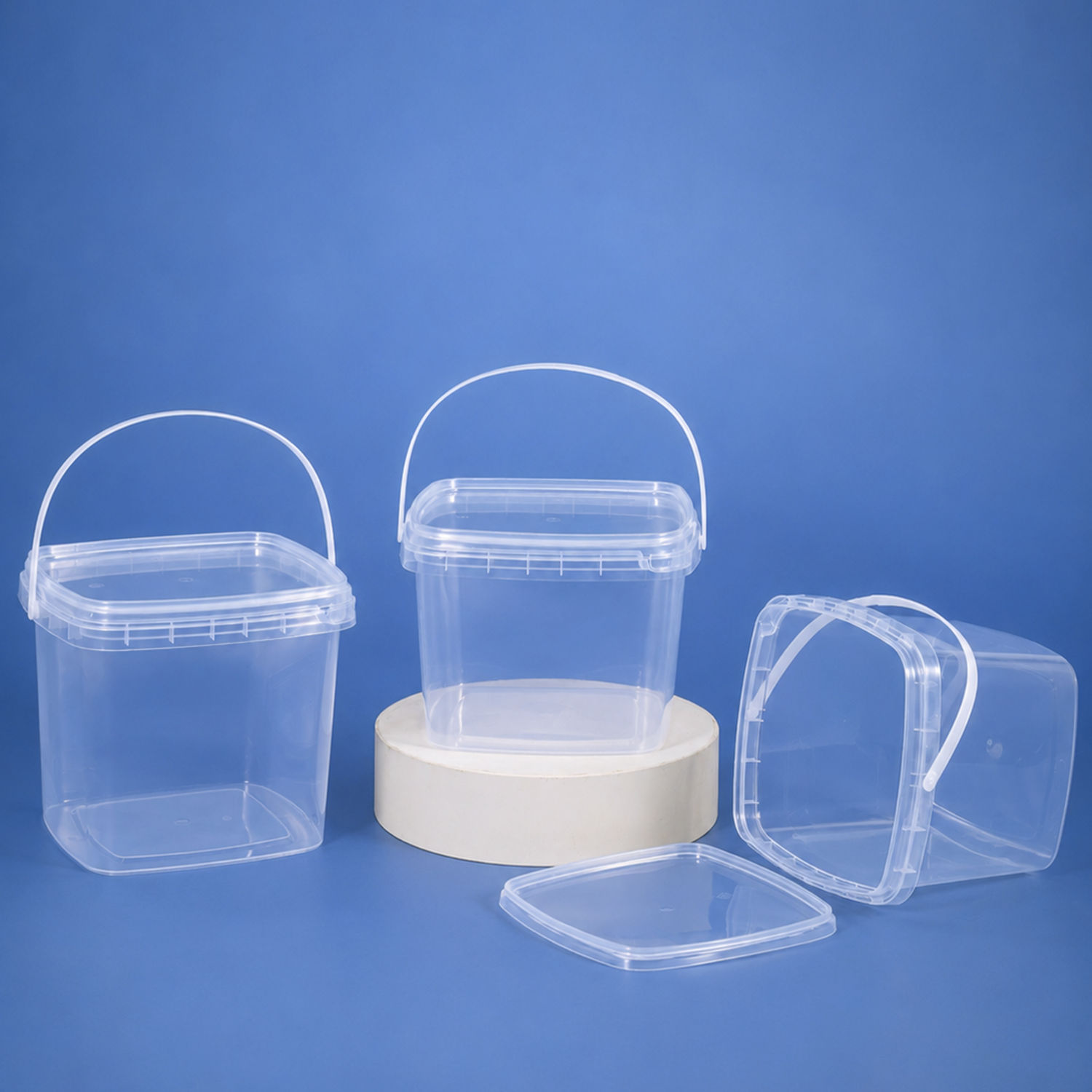 750ML Square Food Grade PP Plastic Storage Bucket