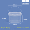 4L Food-grade PP Plastic Bucket with Lid